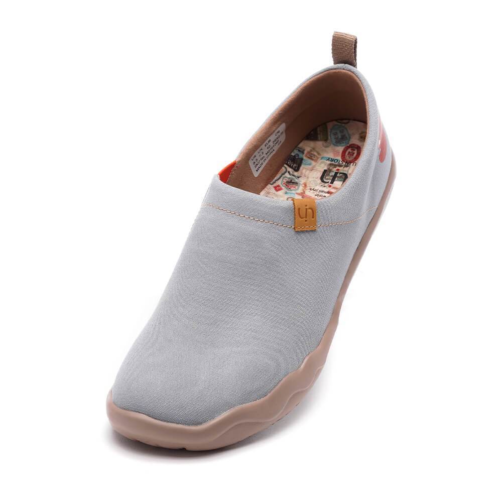 UIN Footwear Men Toledo Grey-US Local Delivery Canvas loafers