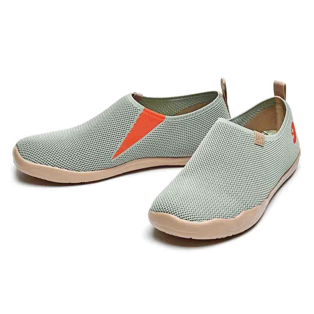 UIN Footwear Men Toledo Knitted Desert Sage Canvas loafers