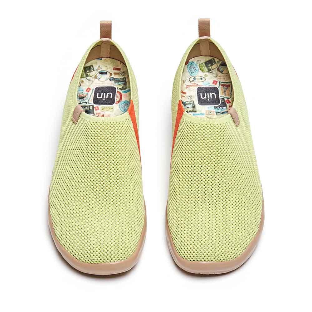 UIN Footwear Men Toledo Knitted Pale Green Men Canvas loafers