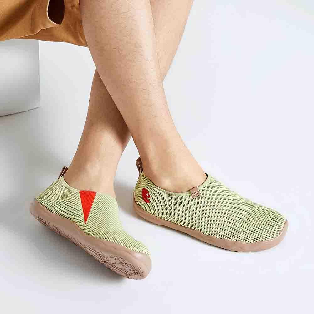 UIN Footwear Men Toledo Knitted Pale Green Men Canvas loafers