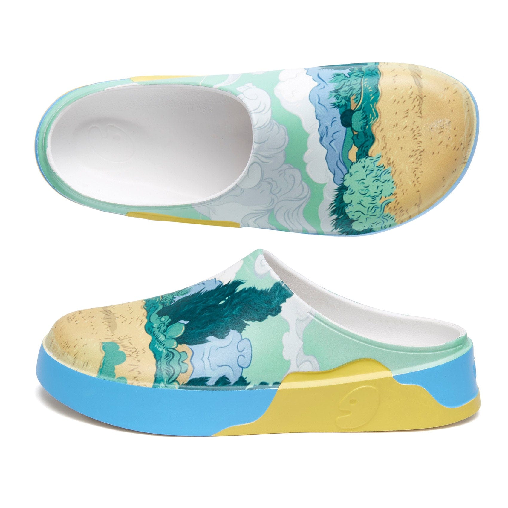 UIN Footwear Men Van Gogh Wheatfield with Cypresses Tenerife Men Canvas loafers