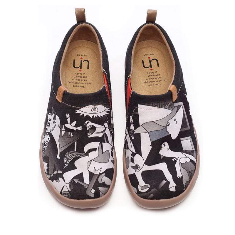 UIN Footwear Men WANDERING Art Design Men Flats Canvas loafers