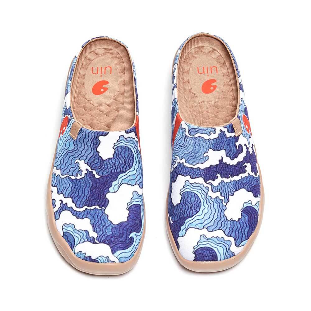 UIN Footwear Men Wave Slipper-US Local Delivery Canvas loafers