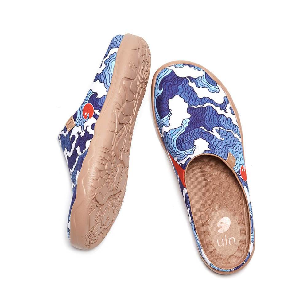 UIN Footwear Men Wave Slipper-US Local Delivery Canvas loafers