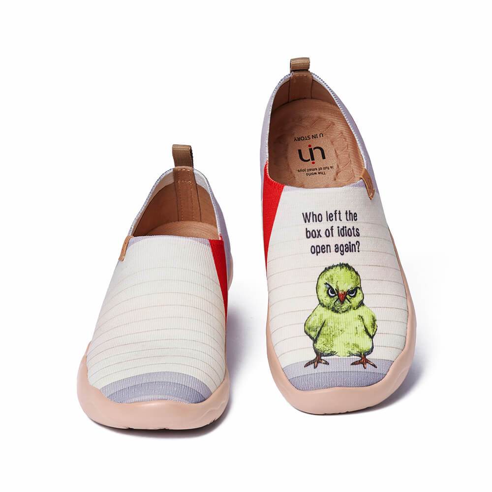 UIN Footwear Women Angry Chicken-US Local Delivery Canvas loafers