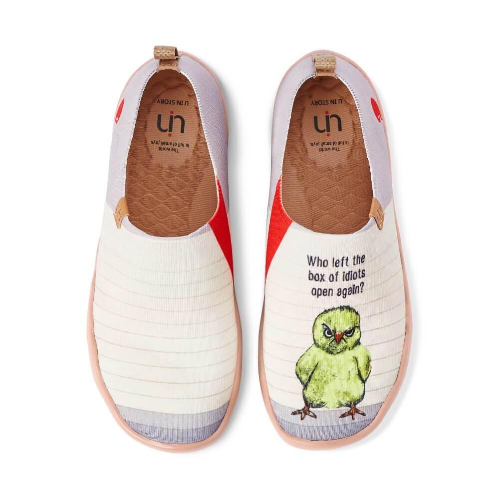 UIN Footwear Women Angry Chicken-US Local Delivery Canvas loafers