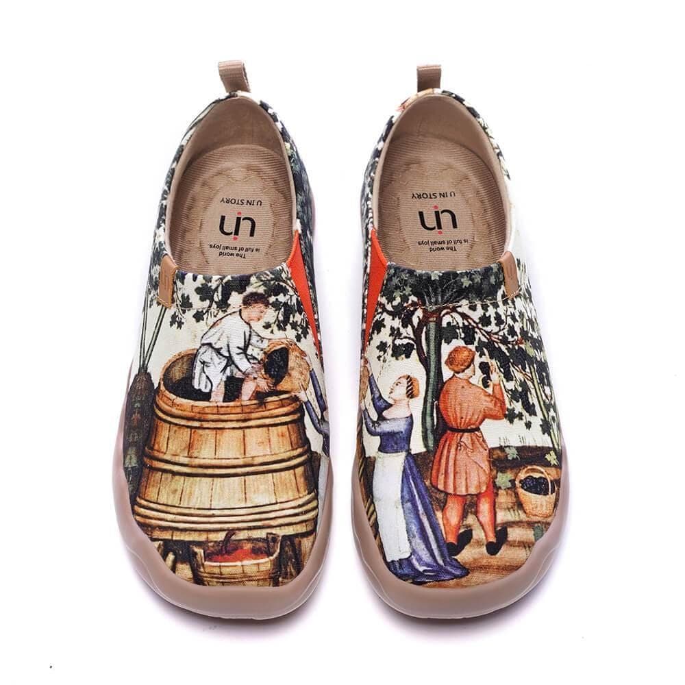 UIN Footwear Women Art Du Vin-US Local Delivery Canvas loafers