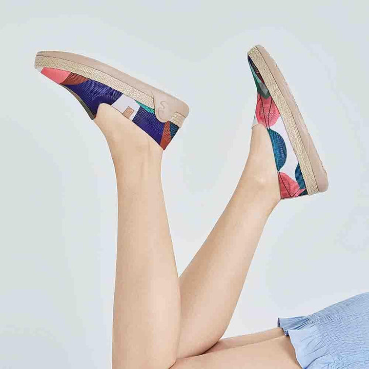 UIN Footwear Women Broad Leaf Marbella-US Local Delivery Canvas loafers