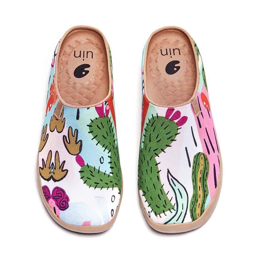 UIN Footwear Women Cactus Slipper-US Local Delivery Canvas loafers