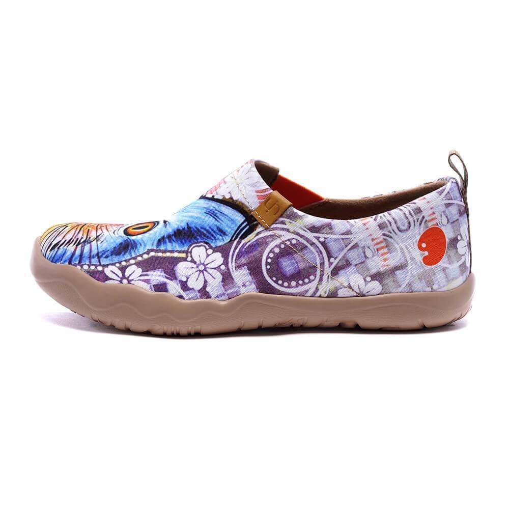 UIN Footwear Women Cheer Up-US Local Delivery Canvas loafers