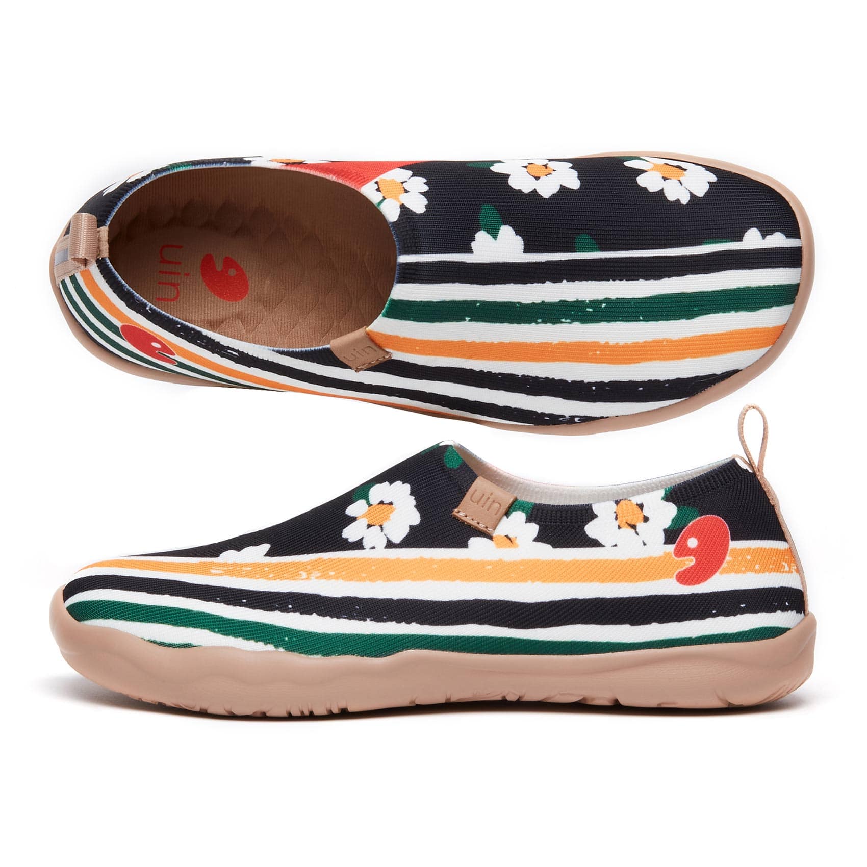 UIN Footwear Women Daisy Stripes Toledo I Women Canvas loafers