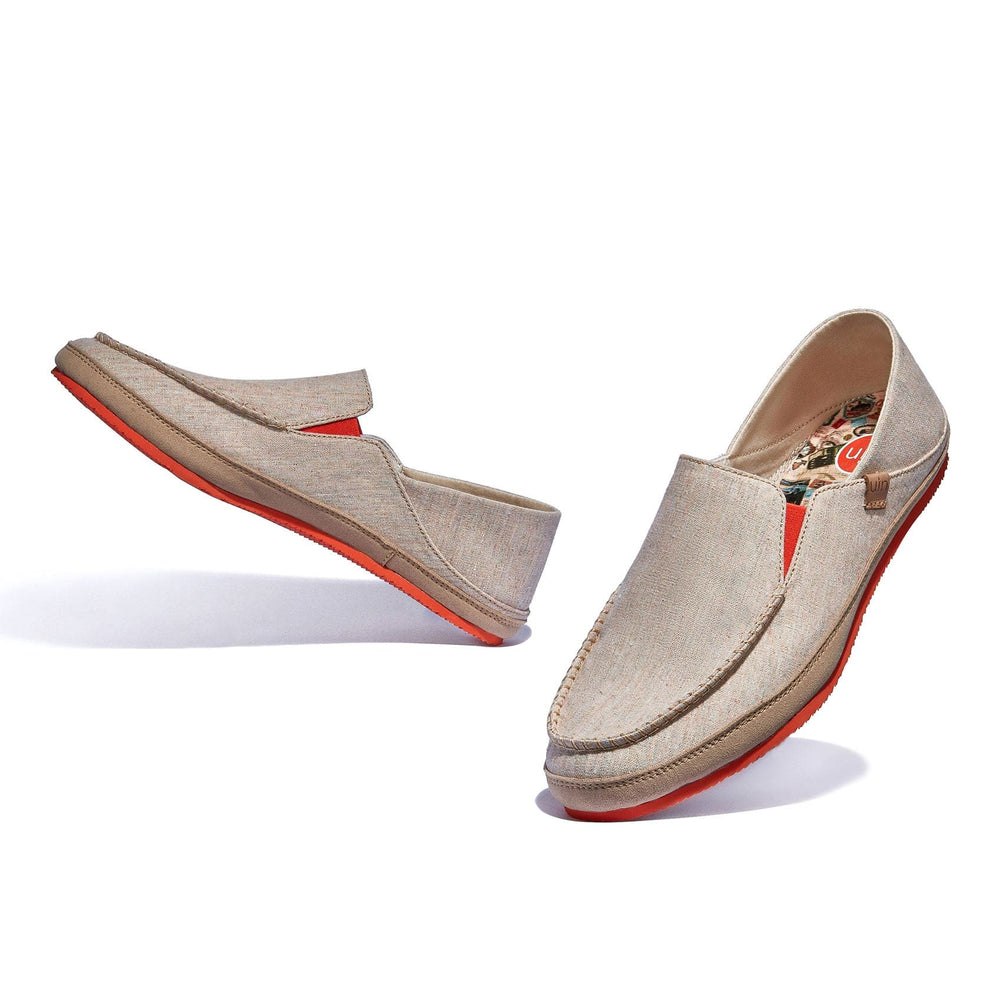 UIN Footwear Women Khaki Brown Formentera II Women Canvas loafers