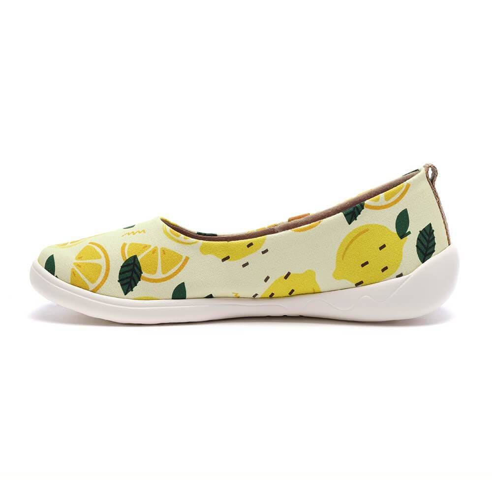 UIN Footwear Women Lemon juice-US Local Delivery Canvas loafers