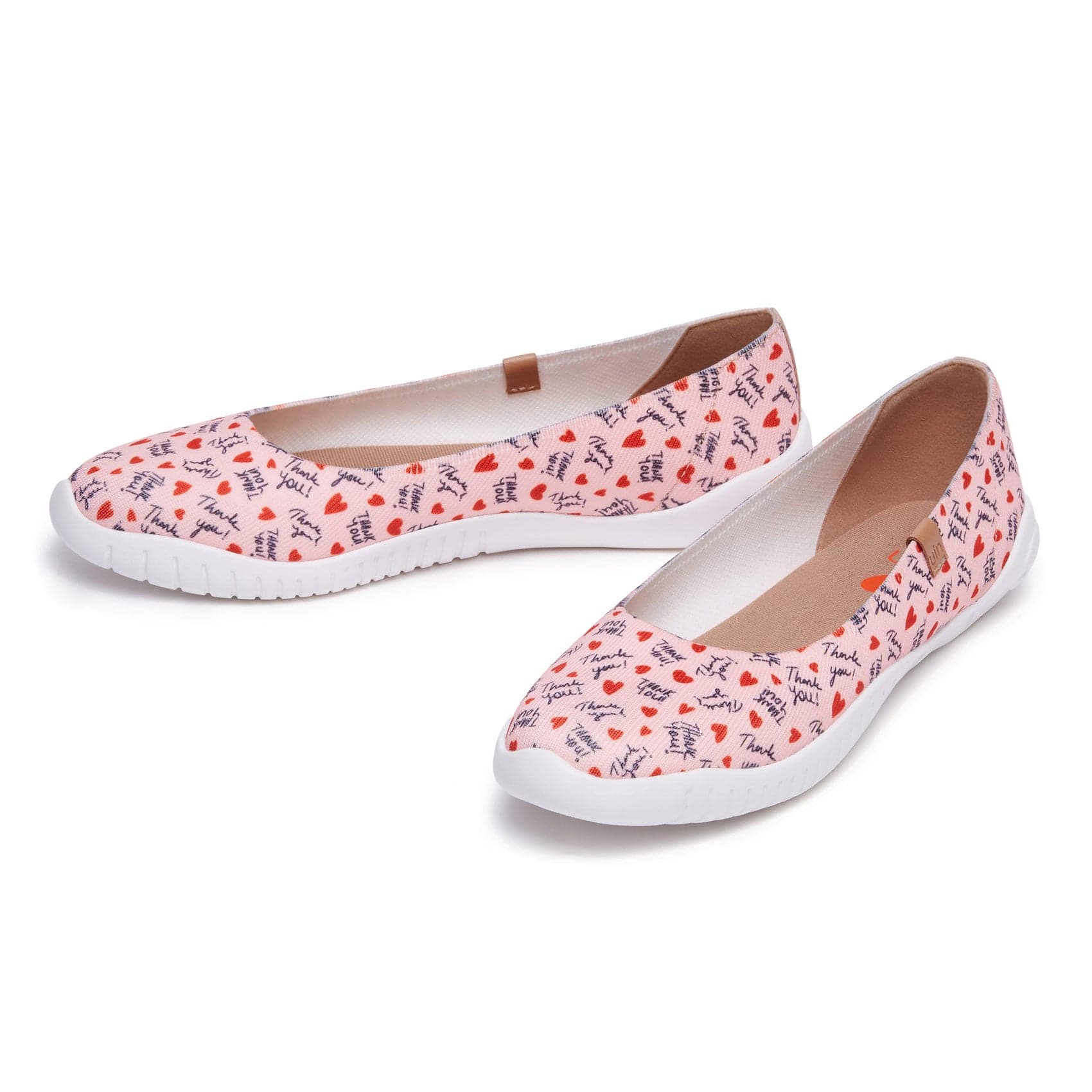 UIN Footwear Women Love Letter Minorca III Women Canvas loafers