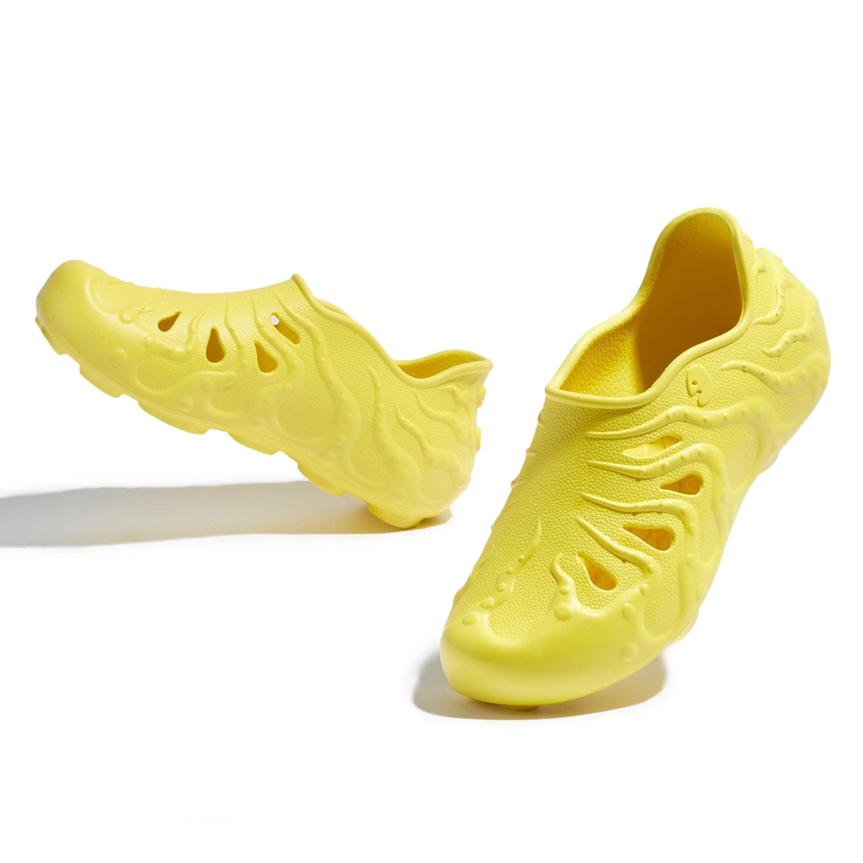 UIN Footwear Women Maize Yellow Octopus II Women Canvas loafers