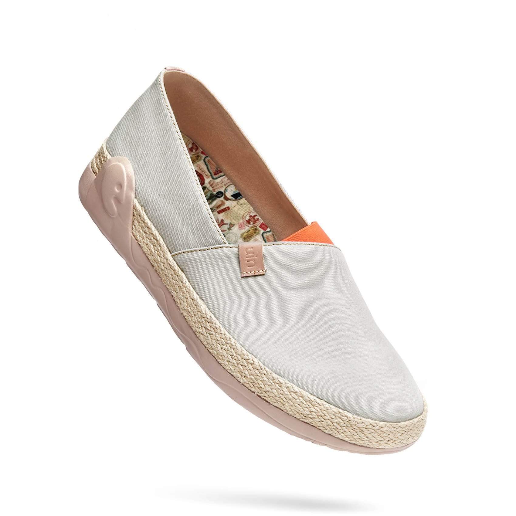 UIN Footwear Women Marbella Creamy-white Women Canvas loafers