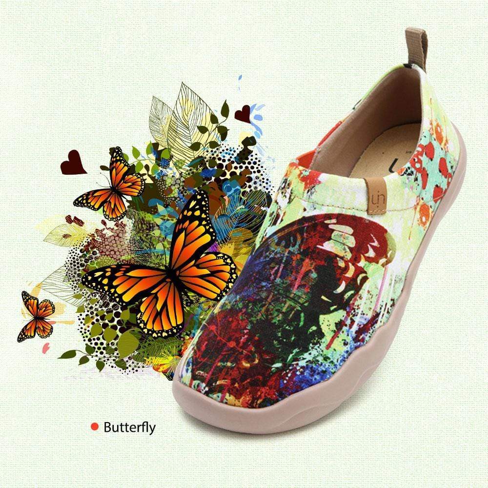 Butterfly sneaker | Butterfly Canvas order sneakers | Butterfly sneakers | Women's slip-on shoe | Butterfly shoes | Monarch wing print