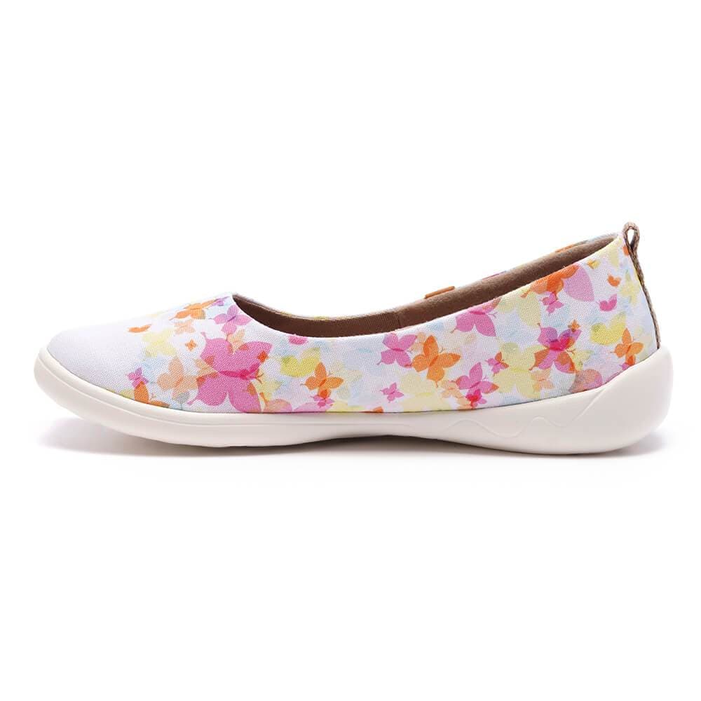 UIN Footwear Women Painted Butterflies-US Local Delivery Canvas loafers