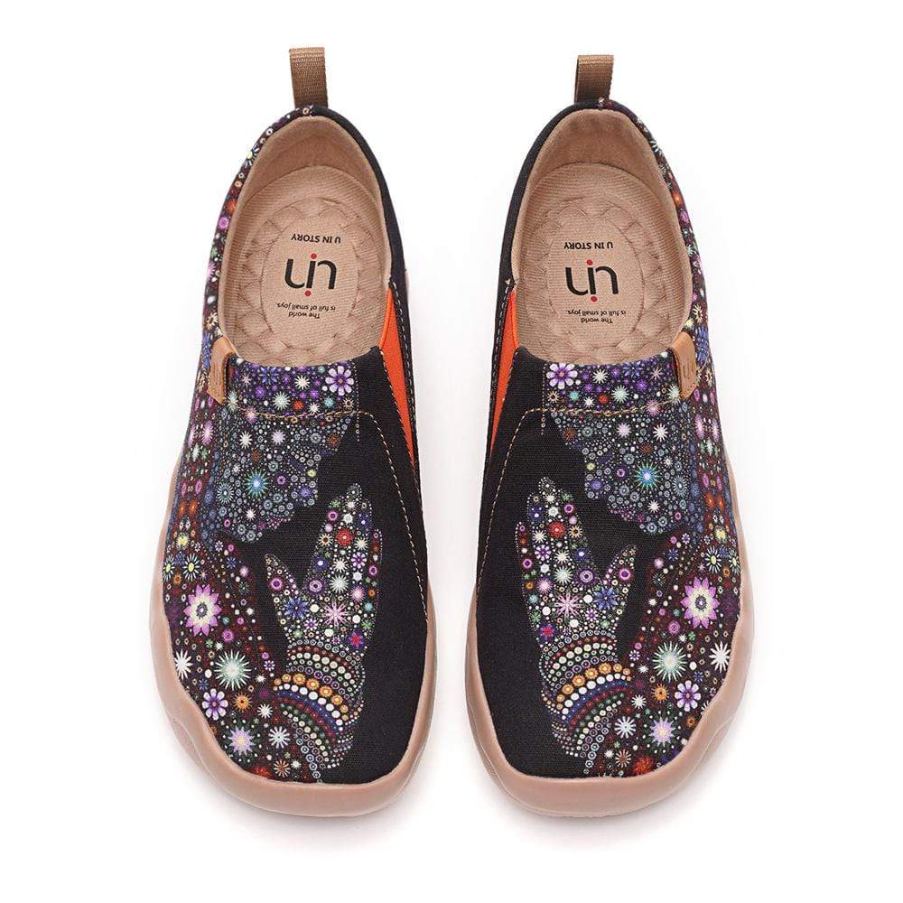 UIN Footwear Women PRAY FOR GOODNESS-US Local Delivery Canvas loafers