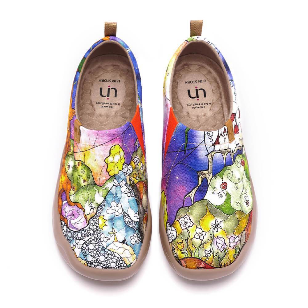 UIN Footwear Women Princess's Garden Canvas loafers