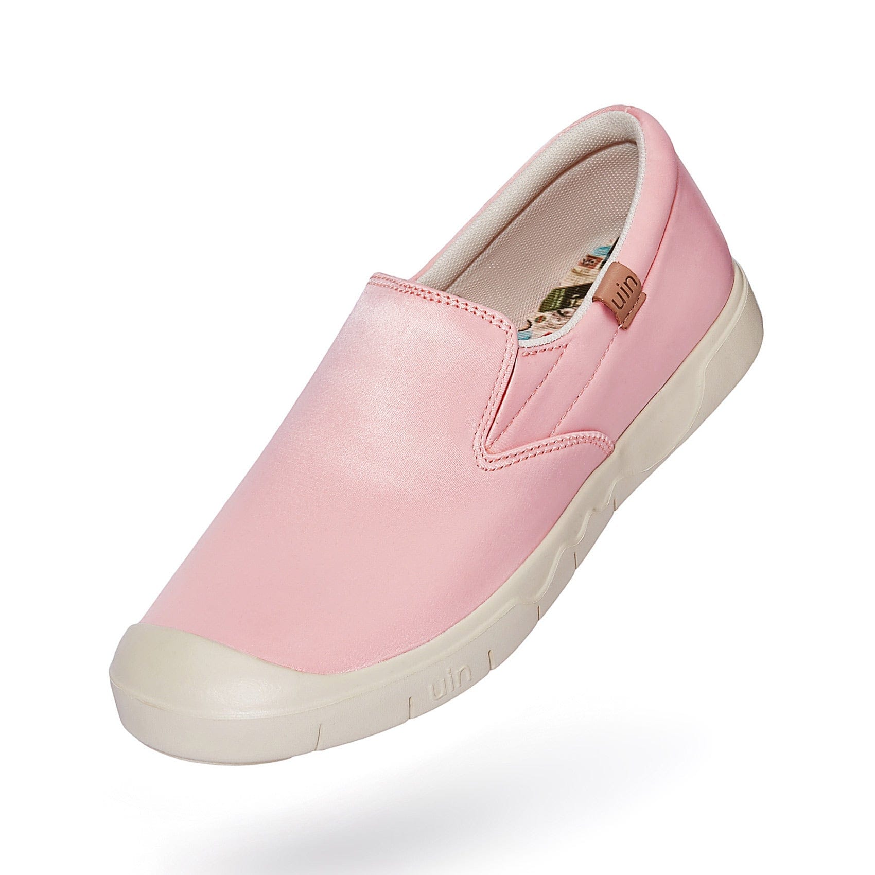 UIN Footwear Women Rosy Pink Silk Cadiz I Women Canvas loafers