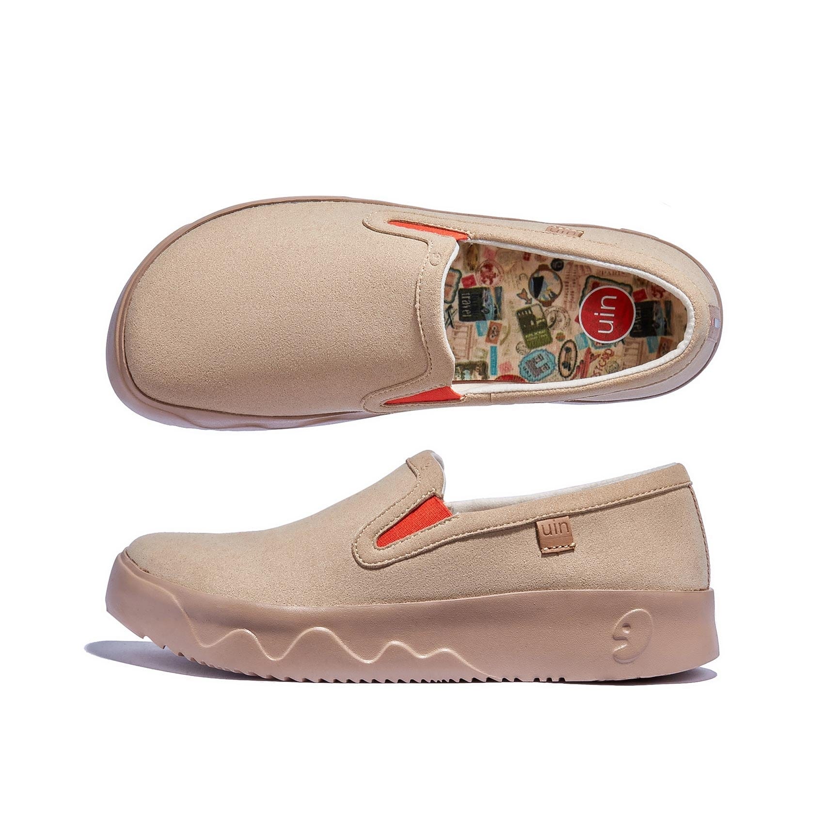 UIN Footwear Women Sesame Fuerteventura X Women Canvas loafers