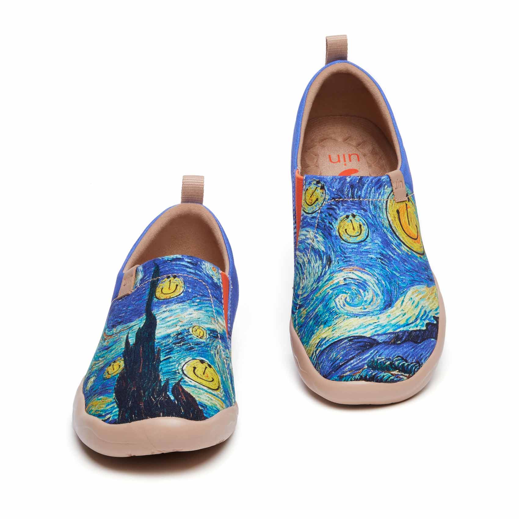 UIN Footwear Women Smiley Night Toledo I Women-US Local Delivery Canvas loafers