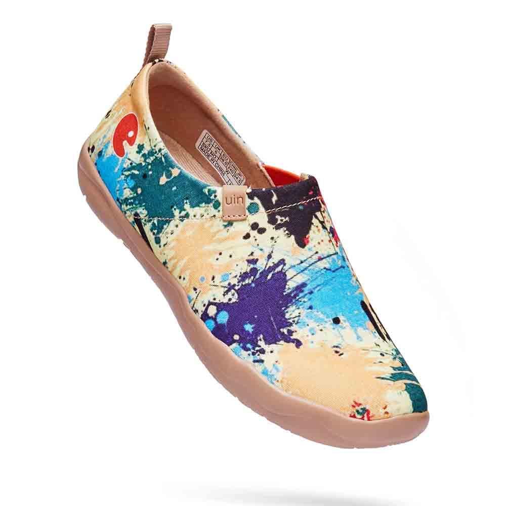 UIN Footwear Women Splashed World Canvas loafers