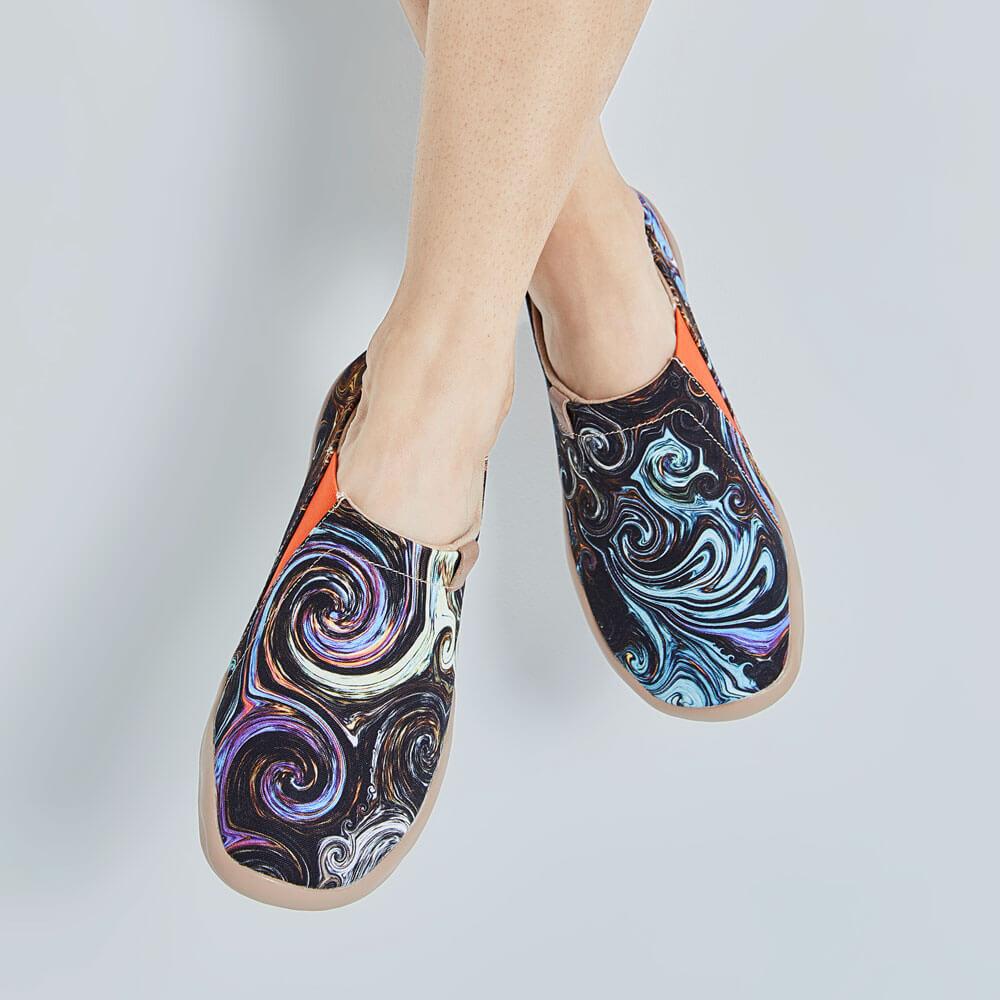 UIN Footwear Women Starry Night-US Local Delivery Canvas loafers