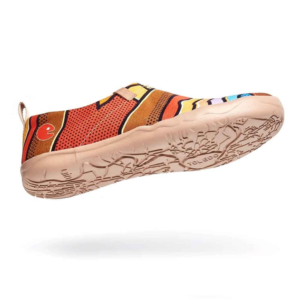 UIN Footwear Women Sunset in Santorini Canvas loafers