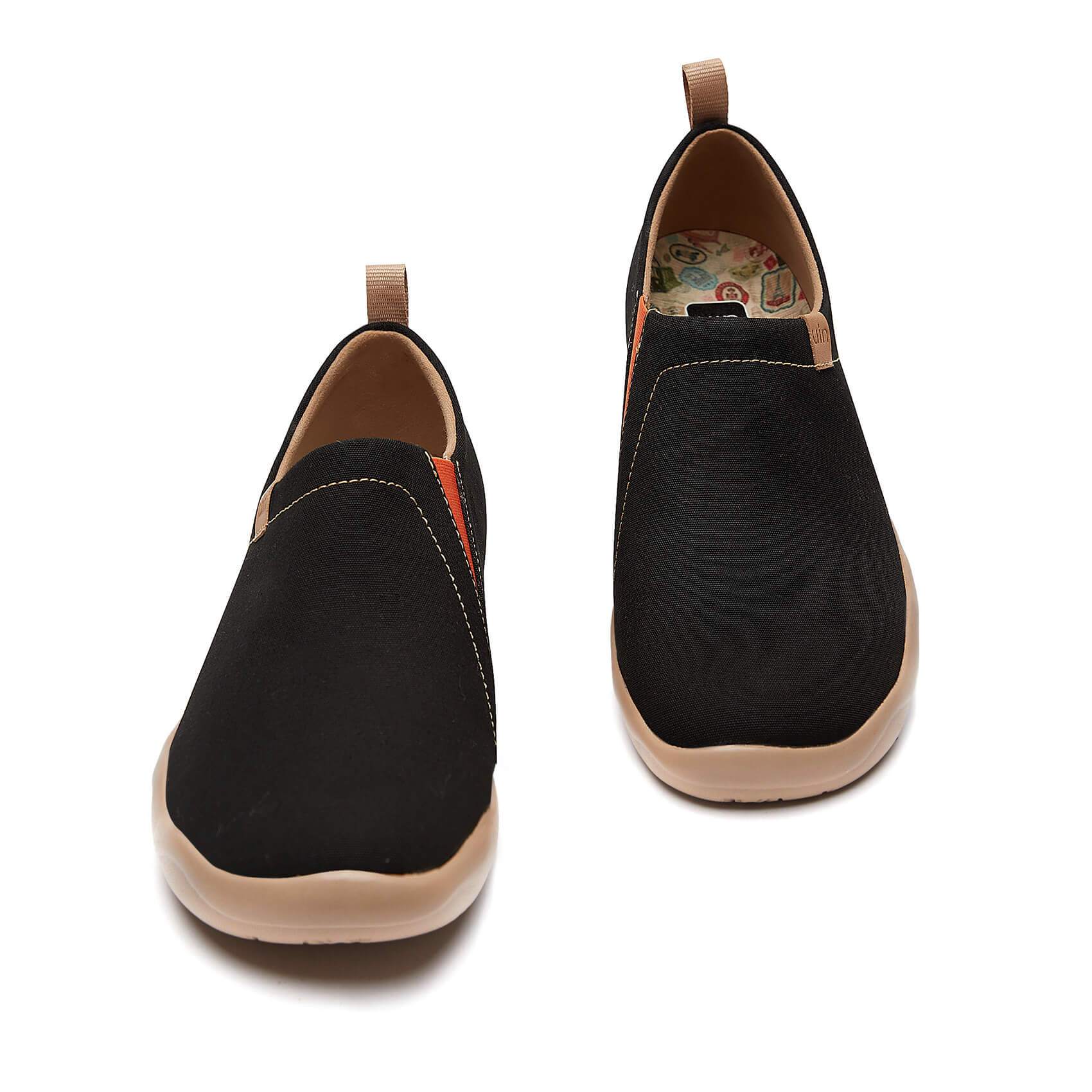 UIN Footwear Women Toledo Black Canvas loafers