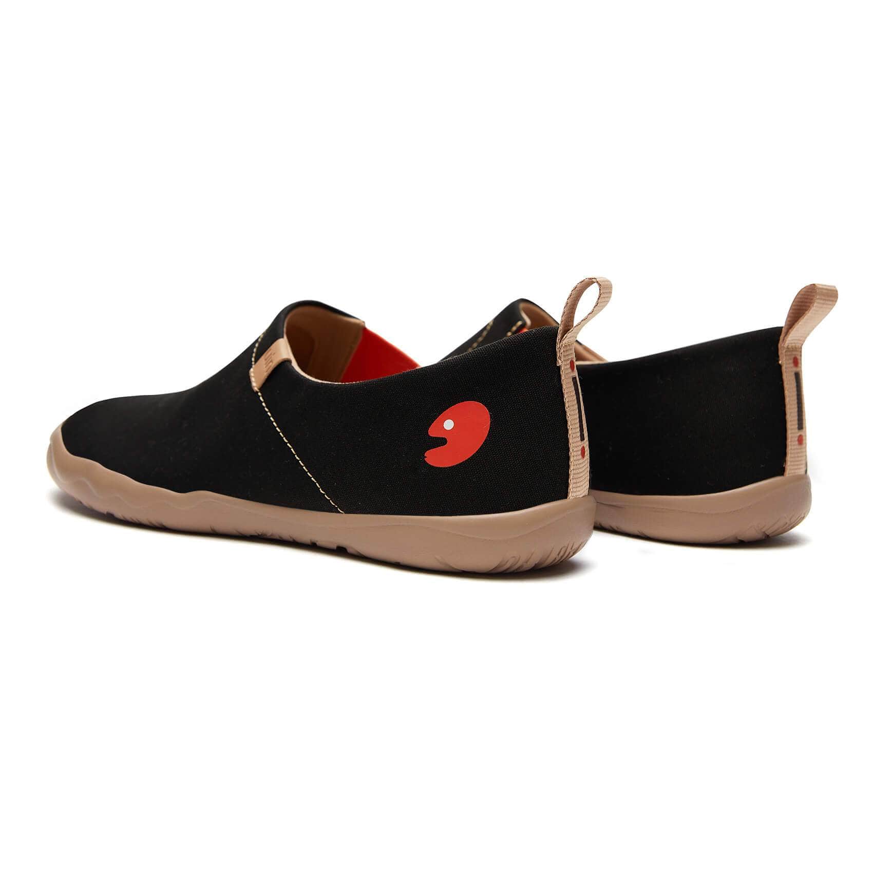 UIN Footwear Women Toledo Black Women-US Local Delivery Canvas loafers