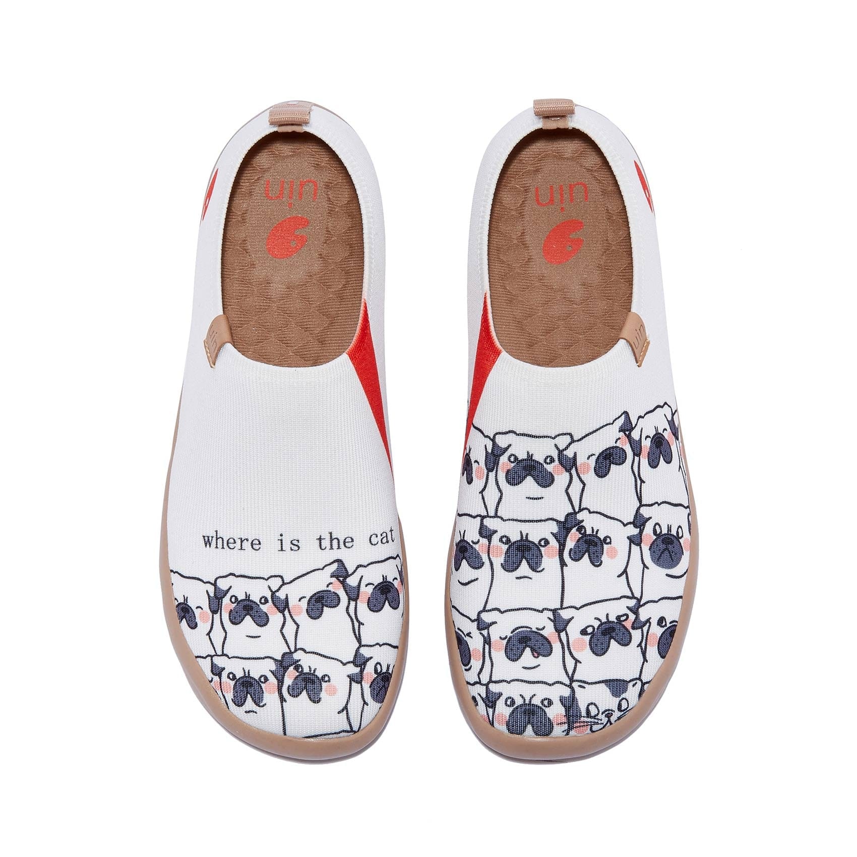 UIN Footwear Women Where is the Cat Toledo I Women Canvas loafers