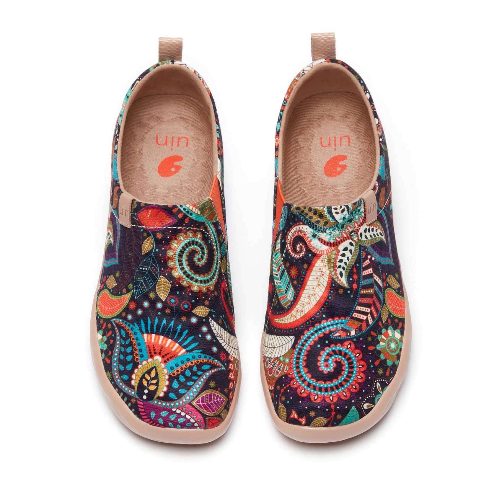 UIN Footwear Women Wonder Mandala Toledo I Women-US Local Delivery Canvas loafers