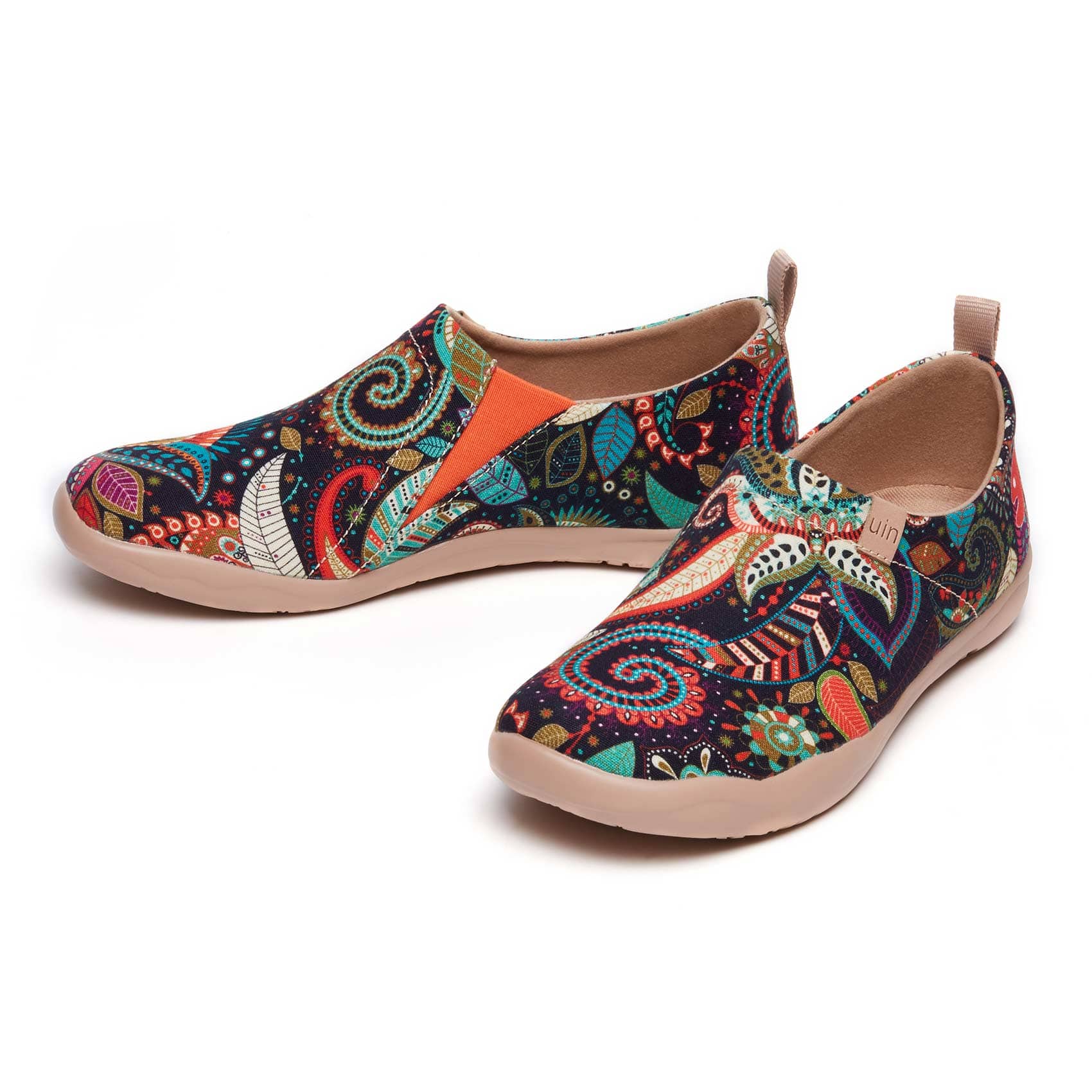 UIN Footwear Women Wonder Mandala Toledo I Women-US Local Delivery Canvas loafers