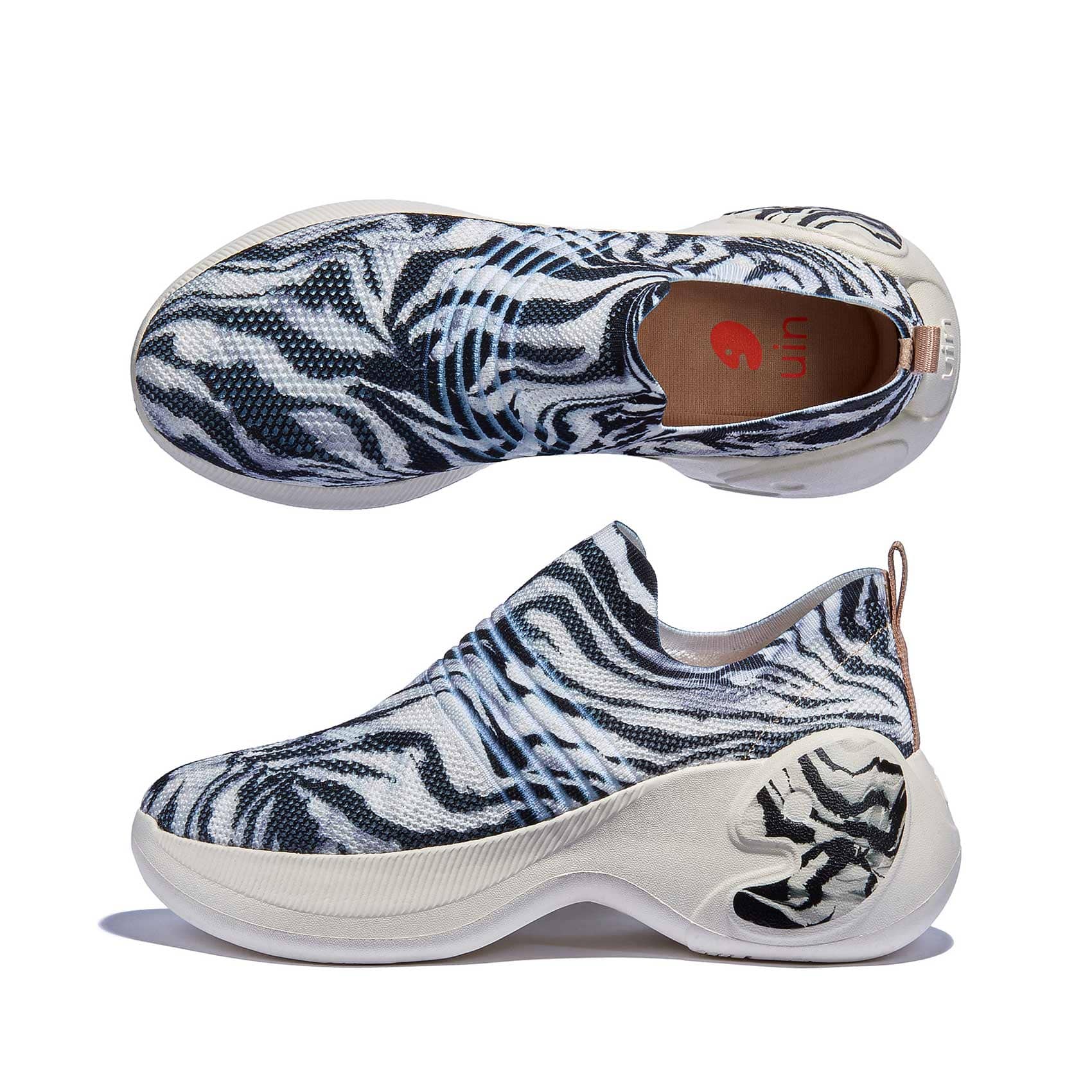 UIN Footwear Women Zebra Migration Zaragoza II Women Canvas loafers